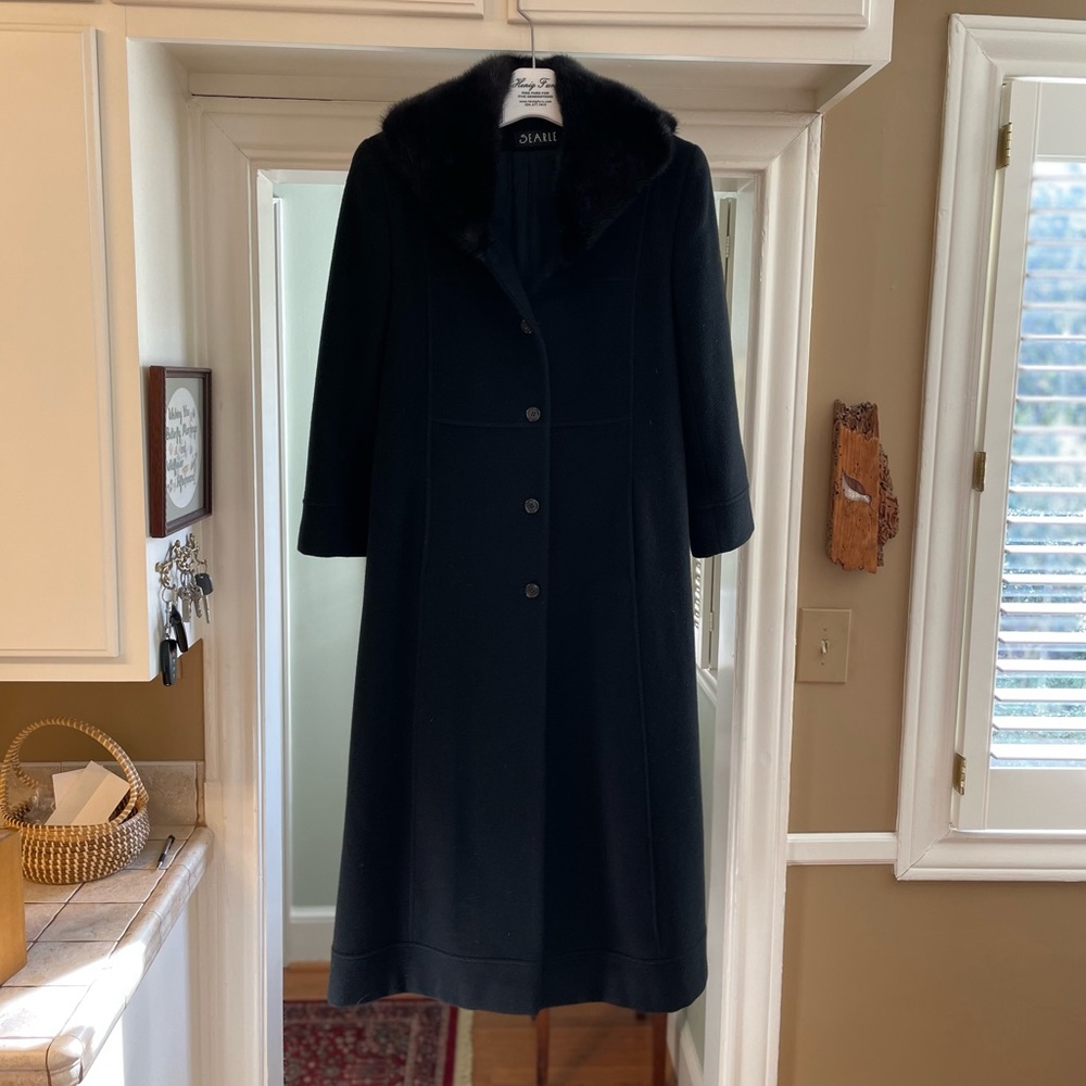 100% Cashmere and Mink Coat